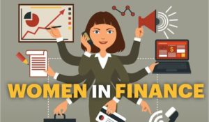 Woman working on finance